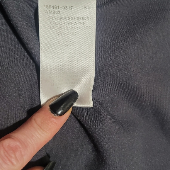 Scrub Star Womens Black And Dark Gray Scrub Top. Size Small - Picture 4 of 7